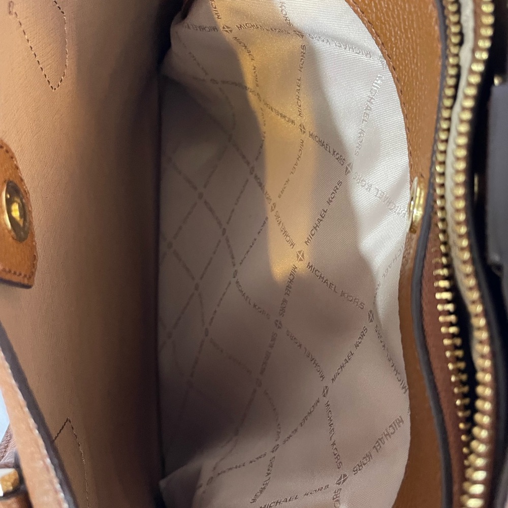 Michael Kors Tan Leather Satchel - Picture 8 of 13